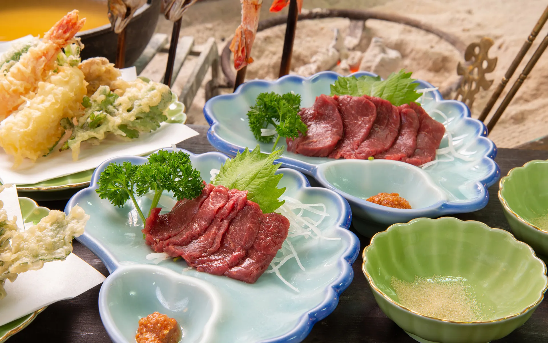 囲炉裏料理一例