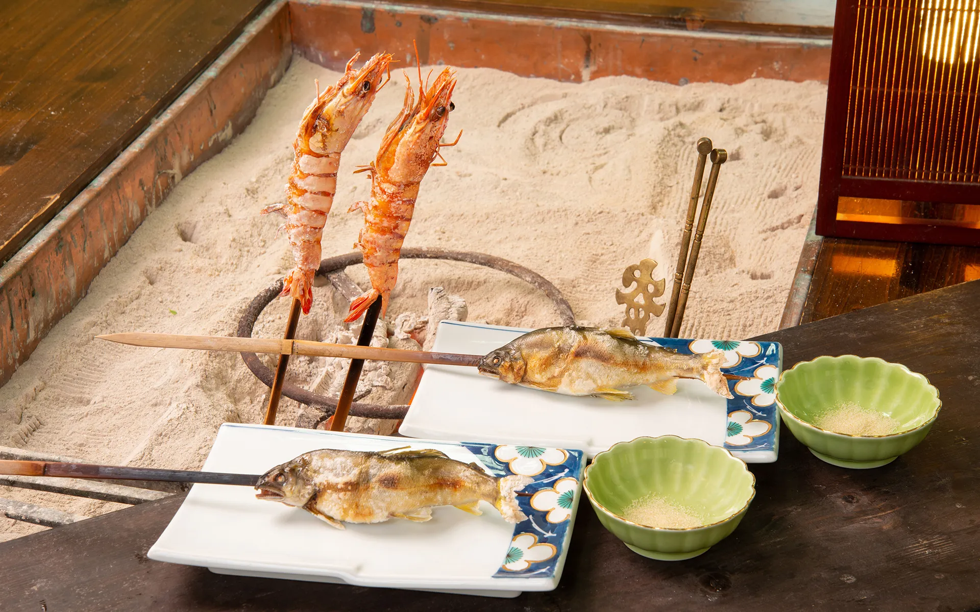 囲炉裏料理一例